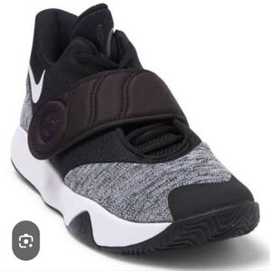 Nike Kids Black and Gray Strap Sneakers Boys Youth